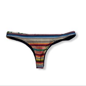 Designer‎ Reversible Cheeky Striped Bikini Bottom